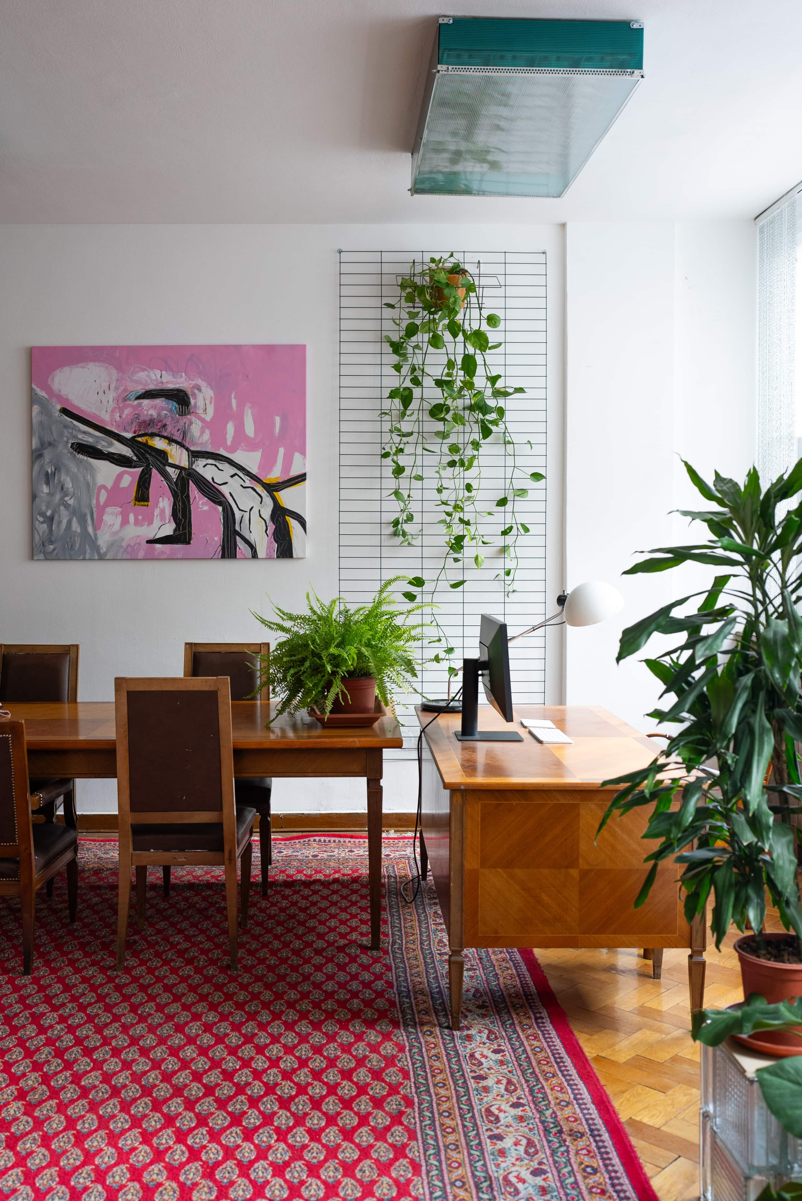 brick road with flowers on the side